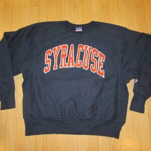 VINTAGE CHAMPION REVERSE WEAVE SYRACUSE CREWNECK SWEATSHIRT/SIZE XL!